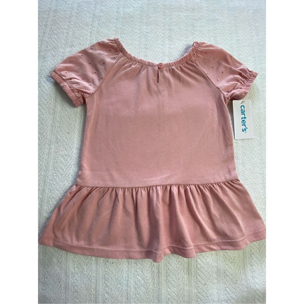 CARTER’S Girl’s 2T Peplum Tee & Floral Leggings Set - Picture 3 of 7